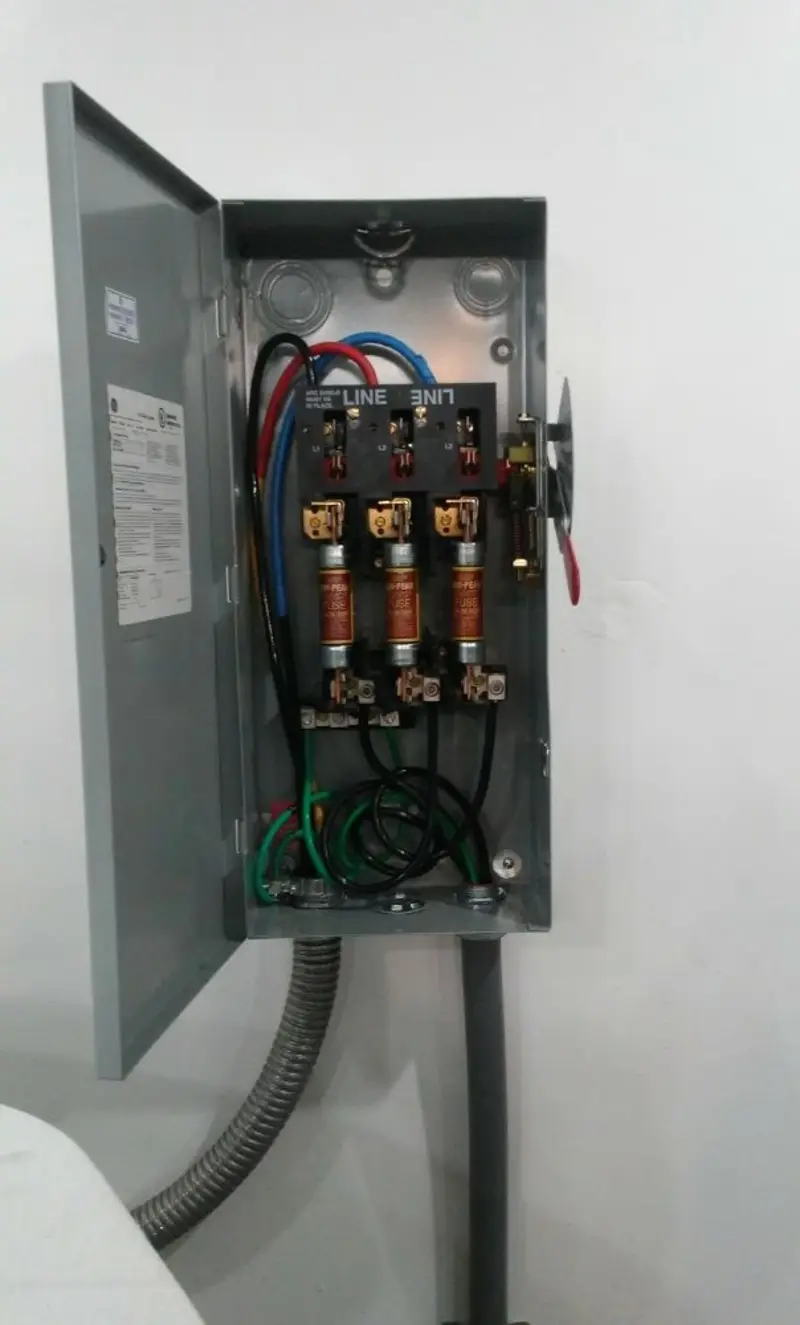Three-phase disconnect switch installed for Electrical Wiring & Rewiring in Cape Elizabeth